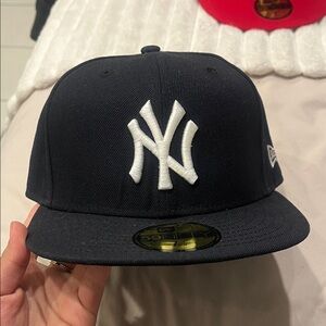 New Era Dark Blue Cap with White Emblem